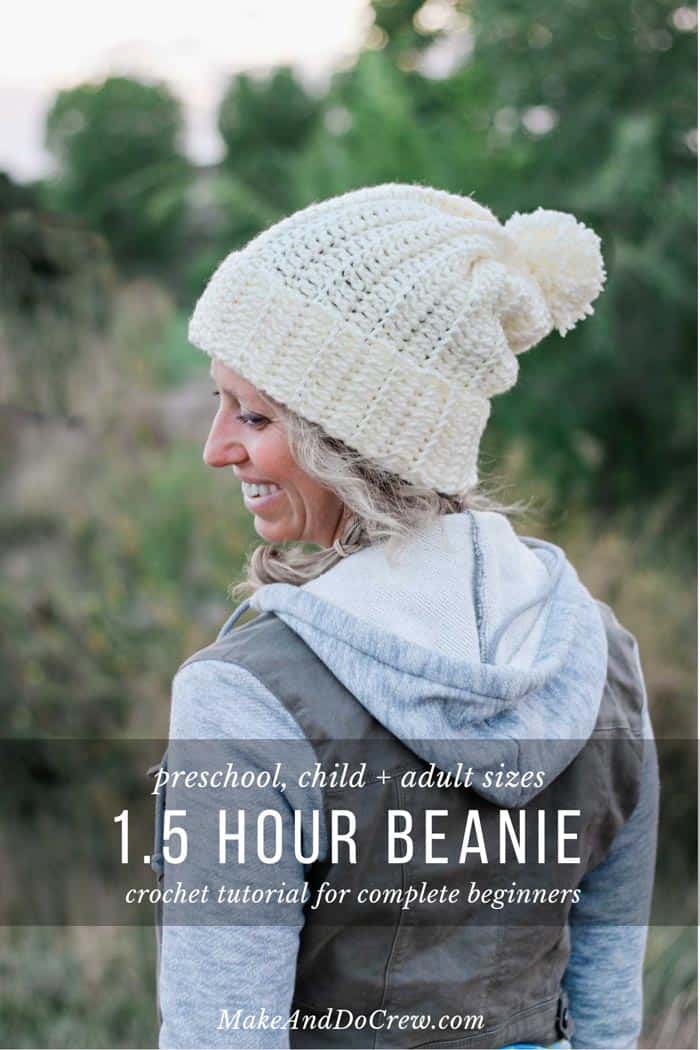 1 Hour Easy Child S Crochet Hat Pattern With Adult Sizes For Beginners