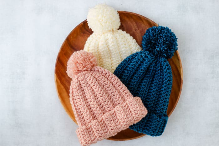 How to Crochet a Hat - Ribbed Beanie for Beginners