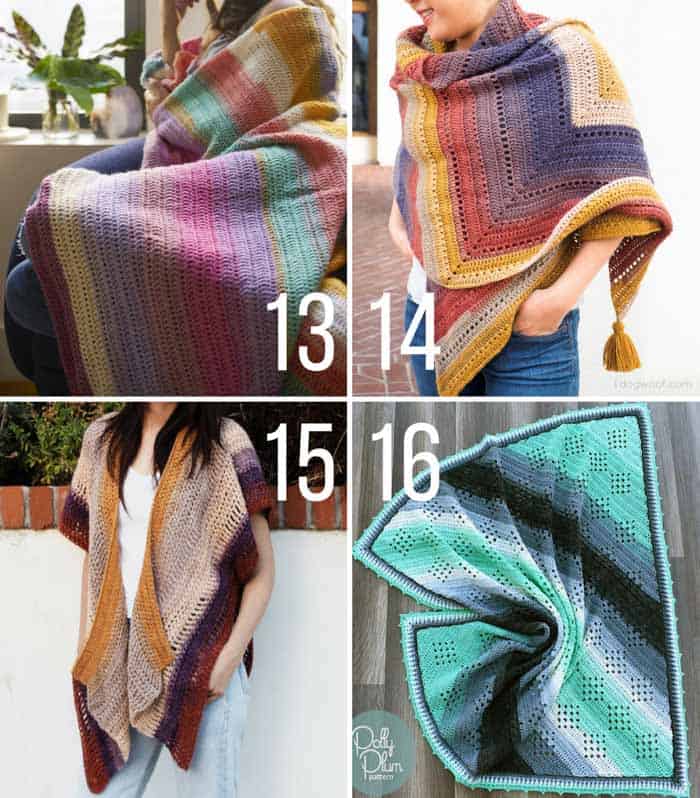 This collection of Lion Brand Mandala yarn free crochet patterns includes beanies, scarves, blankets, sweaters, mittens and more! Go ahead and paint your world colorful with this magical self-striping yarn!