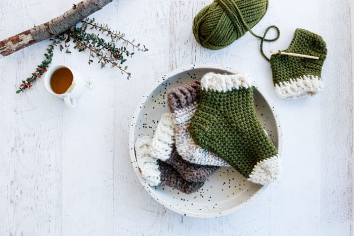 Quick Crochet Slipper Socks For Adults - Free Pattern