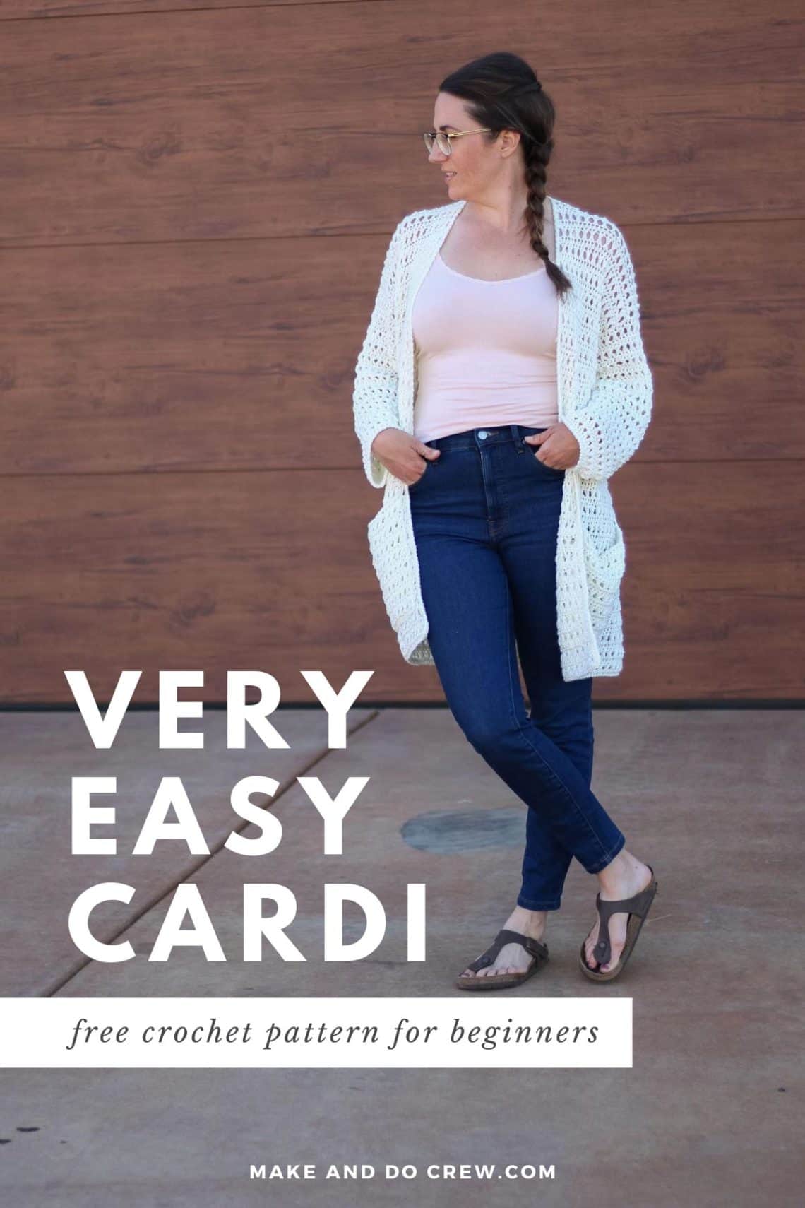 Easy Crochet Long Cardigan Free (Very Easy!) Boho Pattern