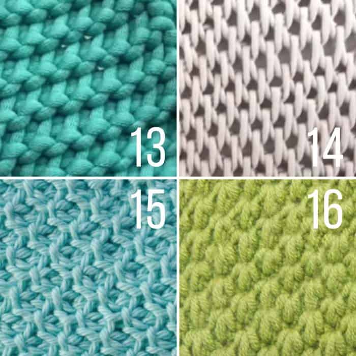 20+ Unique Tunisian Crochet Stitches - with step-by-step video tutorials!