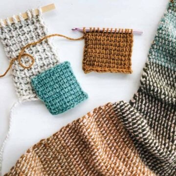 Learn about the best Tunisian crochet hooks, how to do the tunisian crochet stitch and check out some great free pattern in this comprehensive beginner's guide.