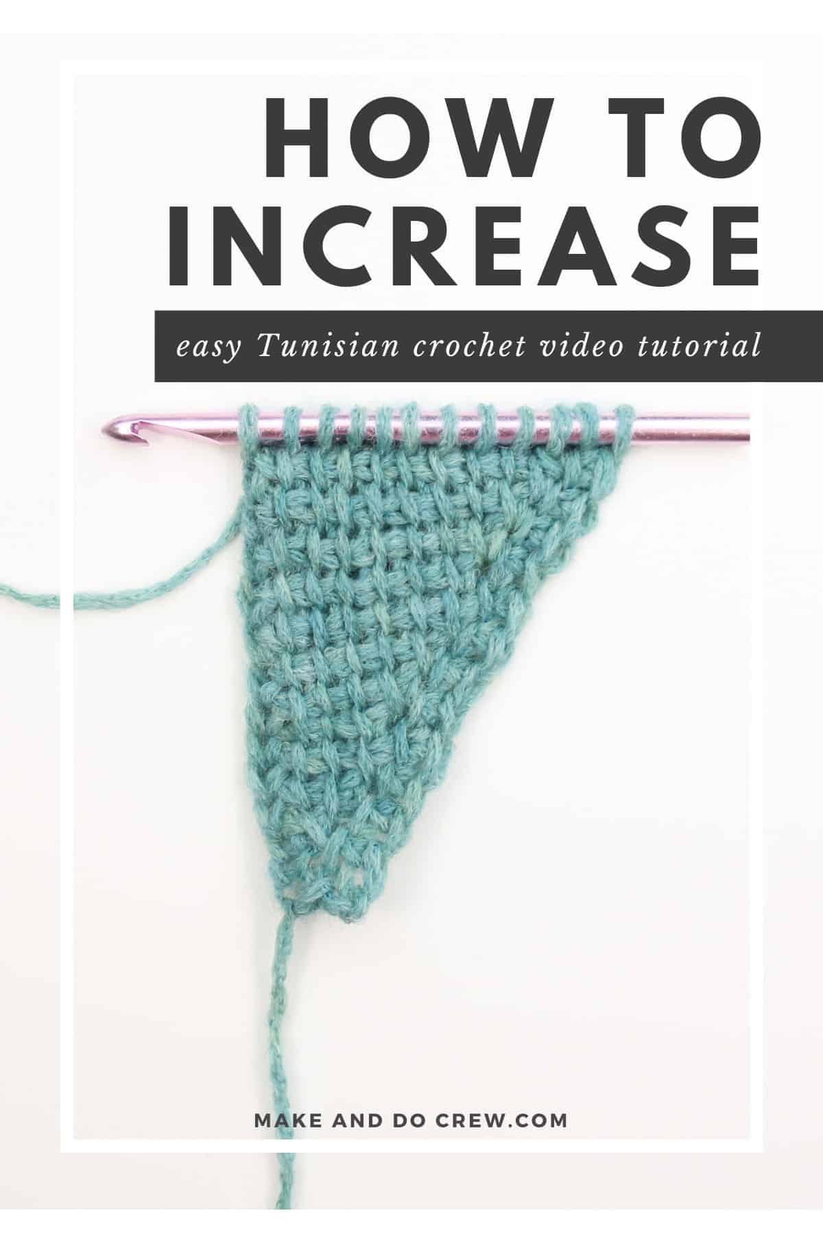 Simple tunisian crochet triangle