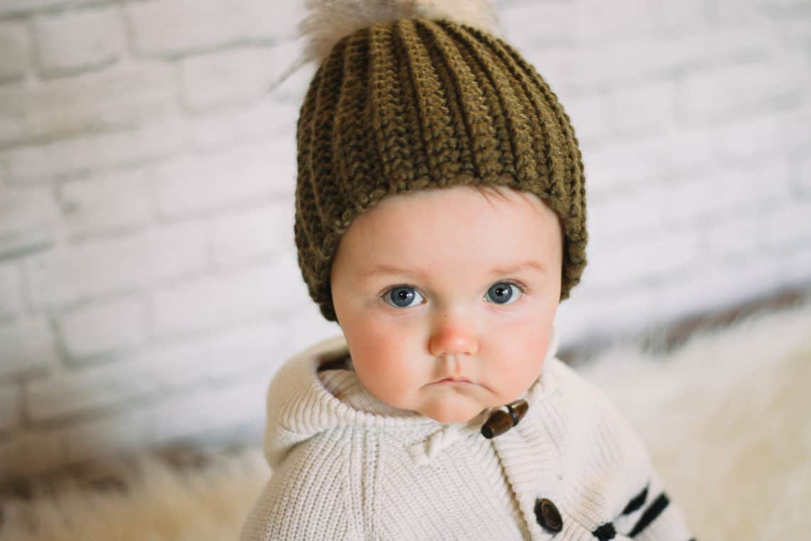 The absolute easiest adult, child + baby hat crochet ...