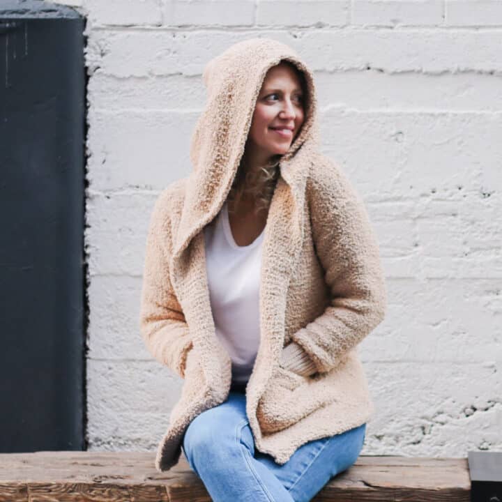 Easy Crochet Raglan Pullover Sweater Free Pattern Tutorial Make