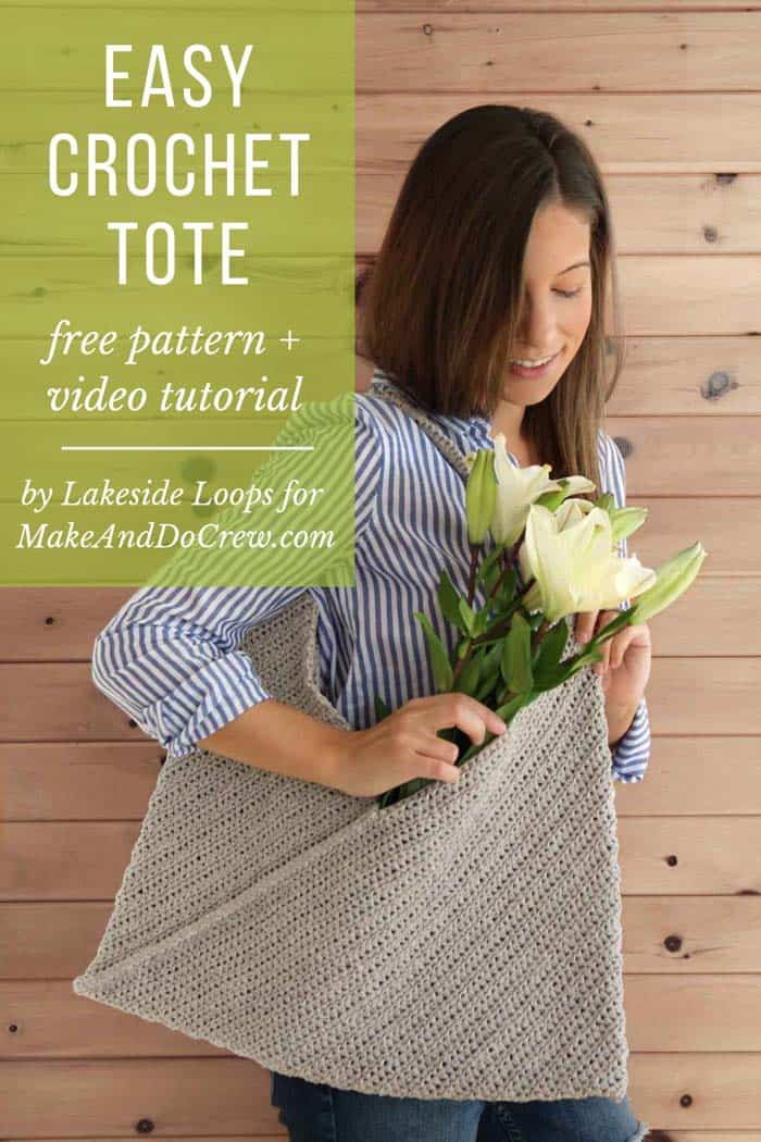 tunisian crochet tote bag pattern