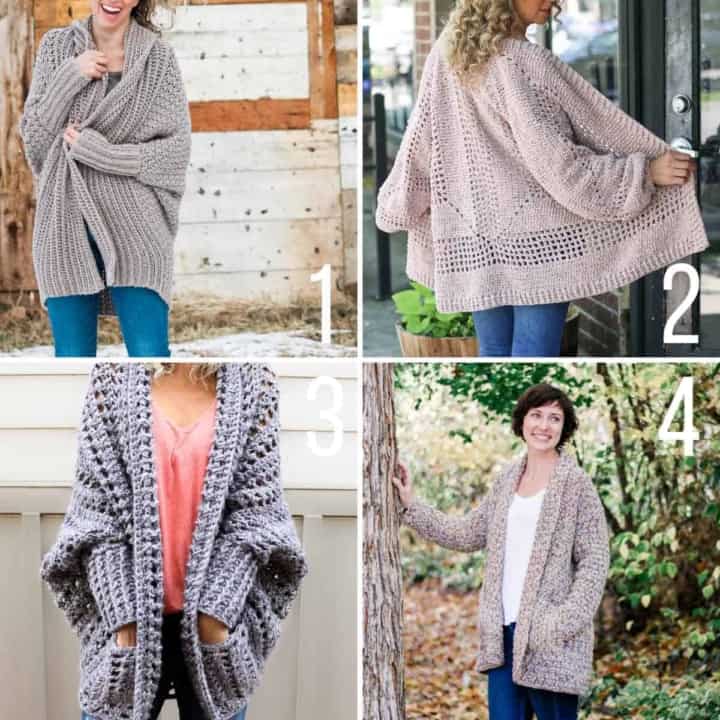 (Nearly) seamless crochet cardigan - versitile free pattern for beginners