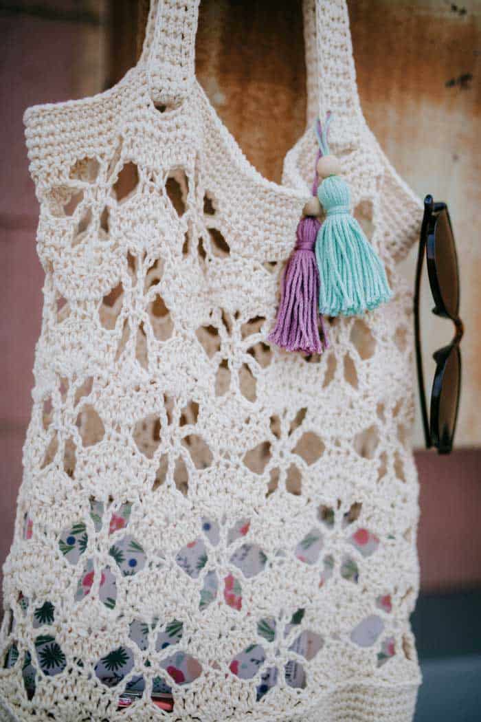 Crochet Handbags Shoulder Bag, Crochet Messenger Bags