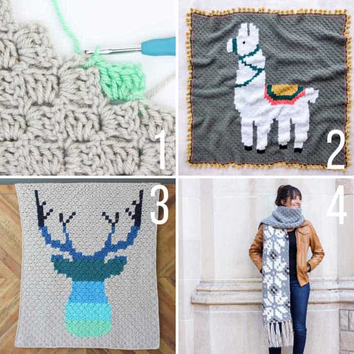 Free corner to corner crochet graphgan and blanket patterns including a video tutorial.