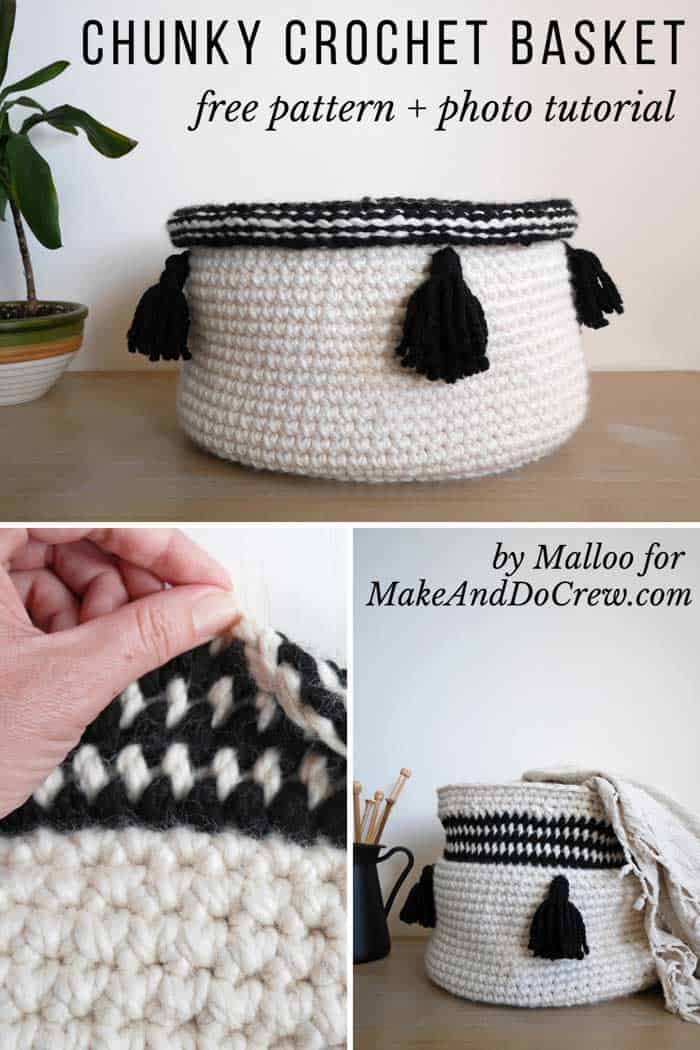 30 Free Crochet Basket Patterns To Contain the Clutter