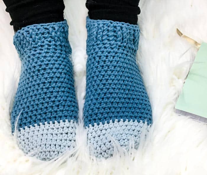 Crochet bed socks discount pattern