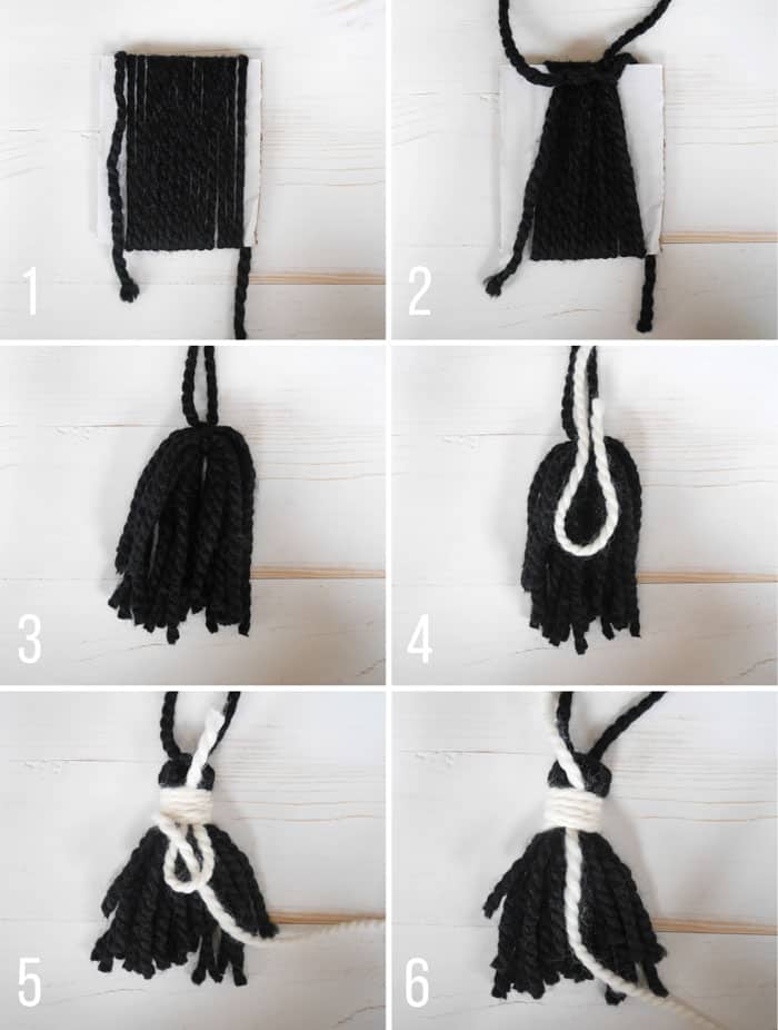 Learn how to make tassels to add to a chunky crochet basket with this free tutorial. 