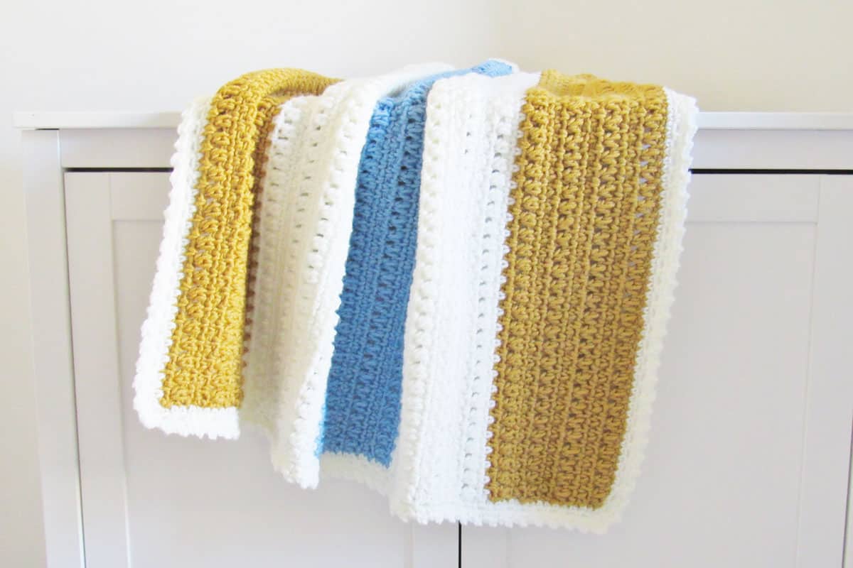 30+ Free Crochet Baby Blanket Patterns with Yarn Suggestions