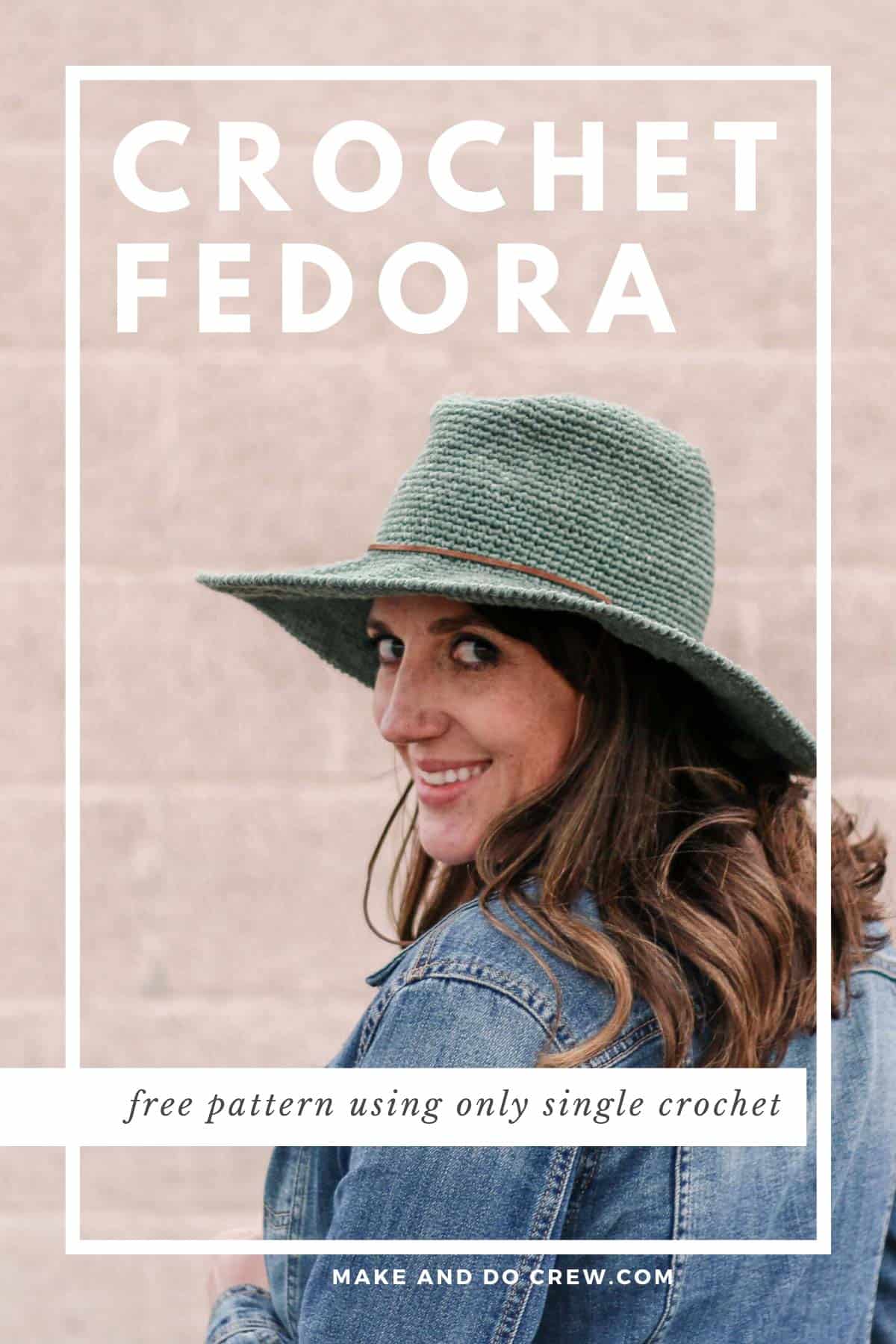 Crochet fedora store hat pattern