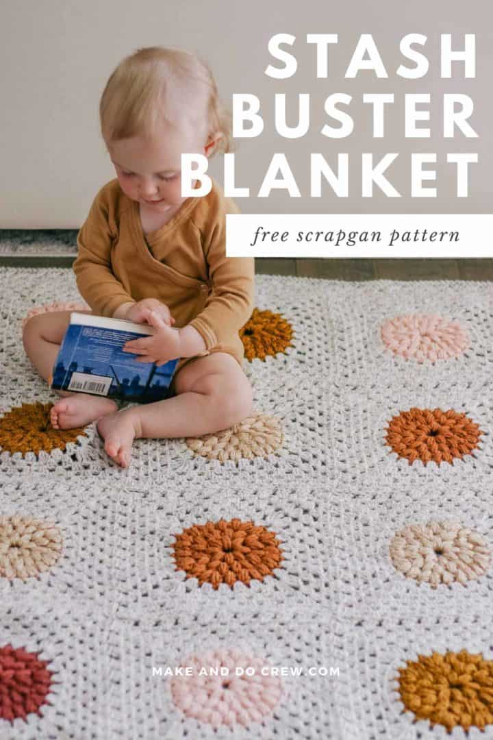 Detailed, Modern Crochet Blanket Tutorial + Free Pattern » Make & Do Crew