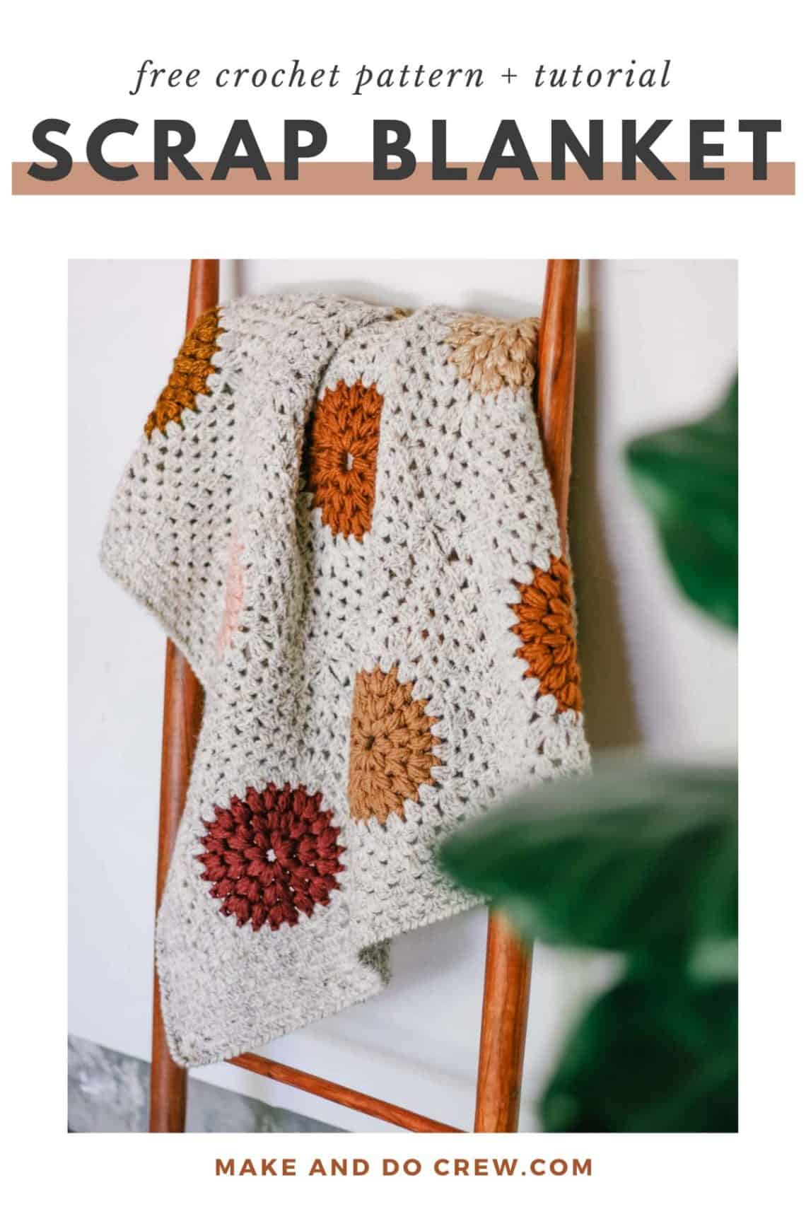Detailed, Modern Crochet Blanket Tutorial + Free Pattern » Make & Do Crew