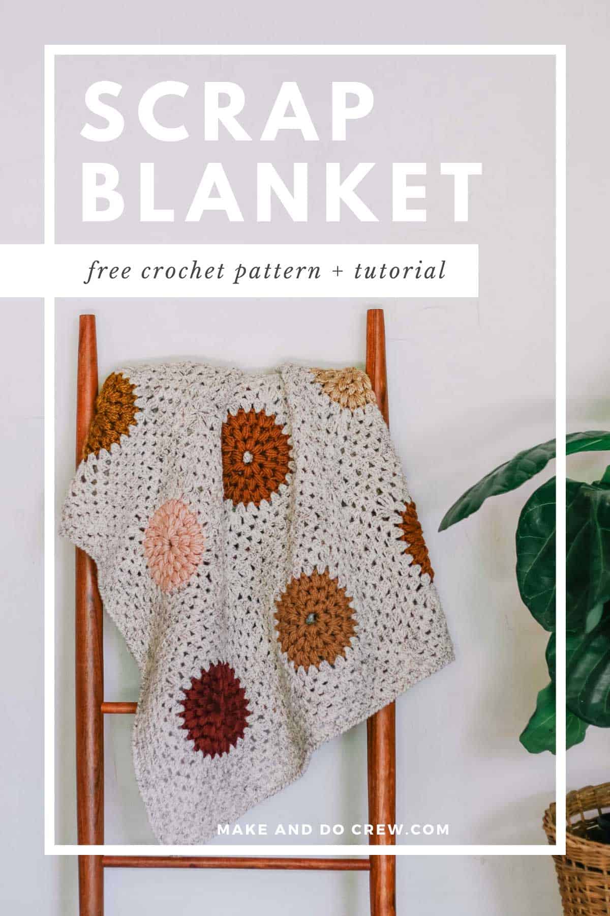 Blanket Crochet Kit for Beginners. Granny Square Crochet Throw