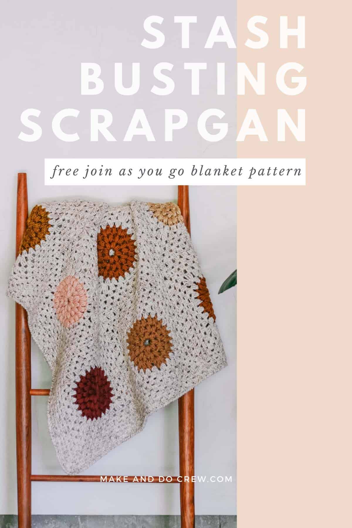 Modern Crochet Granny Square Blanket (free pattern!)