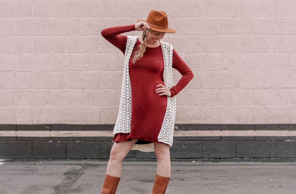 Free Easy Bohemian Crochet Vest Pattern - Stylish Pockets - Life +