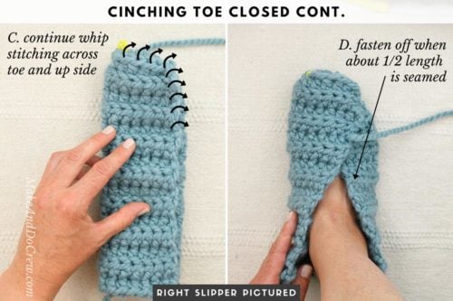 2-Hour Easy Crochet Slippers For Complete Beginners