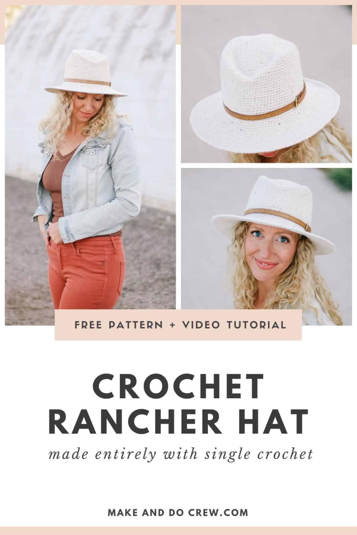 The Tate Wool Rancher Hat - Free Pattern » Make & Do Crew