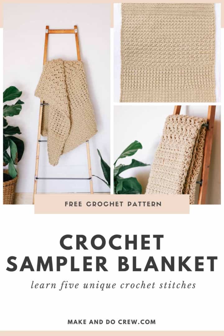 Chunky Crochet Sampler Blanket - Free Pattern » Make & Do Crew
