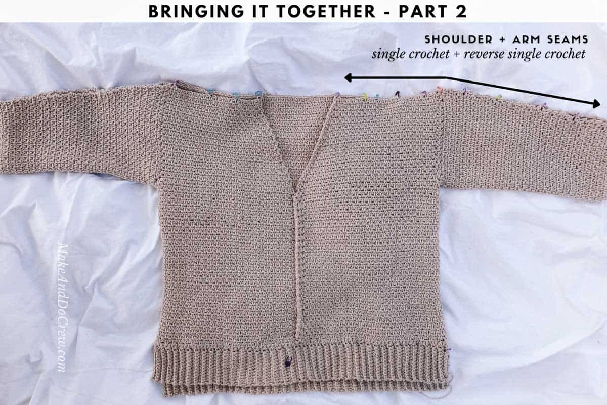 Learn how to crochet a pullover sweater with interesting construction in this crochet tutorial.
