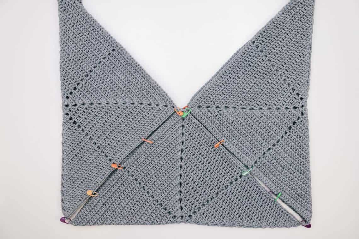 Crochet Origami Tote Bag - Free Pattern + Tutorial » Make & Do Crew
