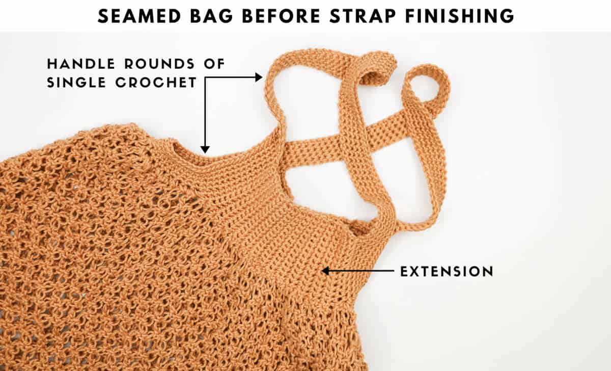 A tutorial showing how to make the Harvest Market crochet tote bag pattern.