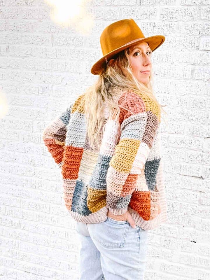 Crochet Patchwork Cardigan Free Pattern + Tutorial