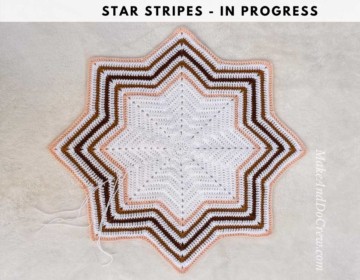 Rising Crochet Star Blanket - Free Pattern - Part 1 » Make & Do Crew