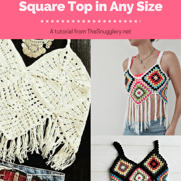 Crochet Halter Top with Granny Squares - Free Crochet Pattern