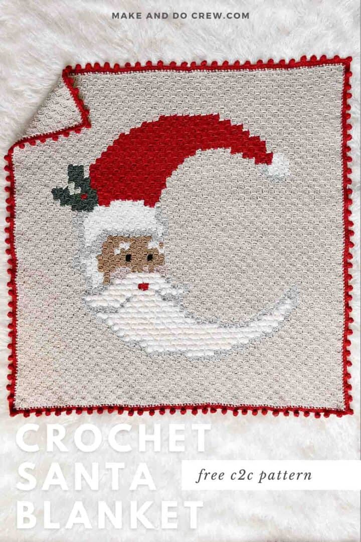 C2C Crochet Santa Blanket - Free Pattern » Make & Do Crew