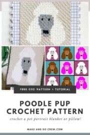 C2C Crochet Poodle Free Pattern 🐩 Make & Do Crew