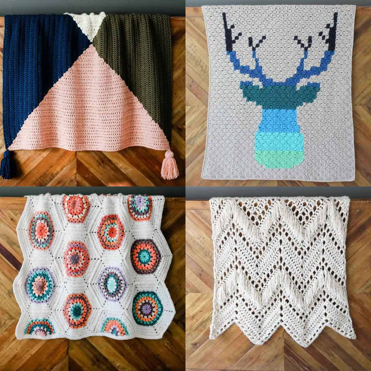 40+ Free Crochet Blanket Patterns [beginner, unique + fast] 🧶