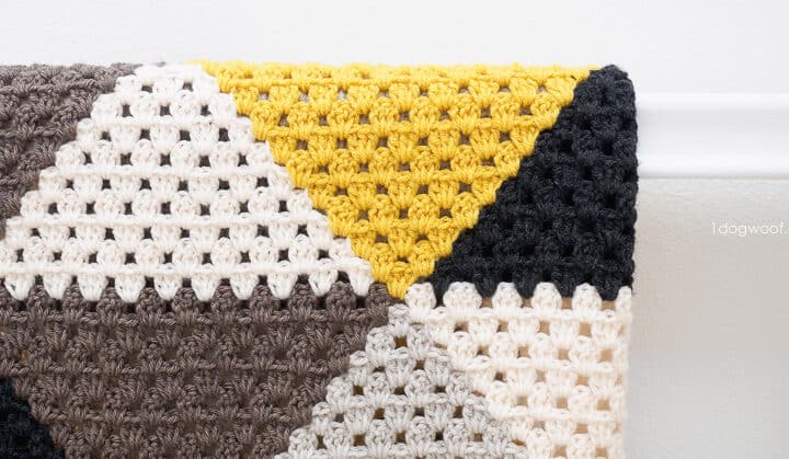A triangle baby blanket.