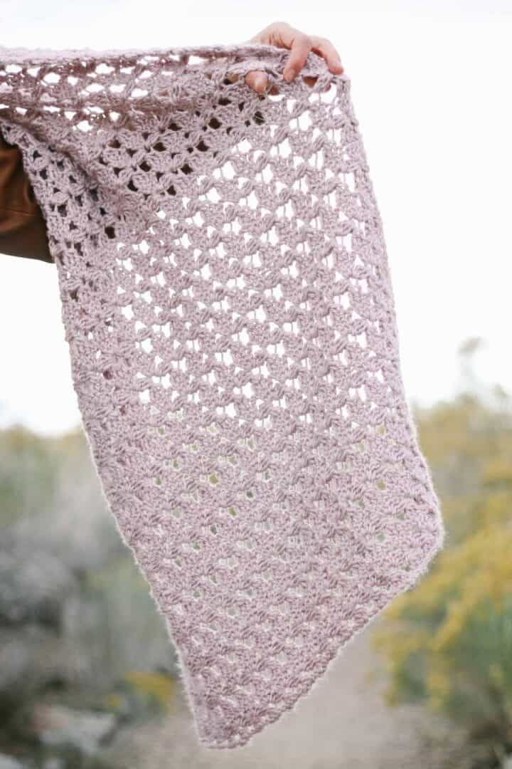 Entry Level Lace Crochet Scarf Pattern » Make & Do Crew