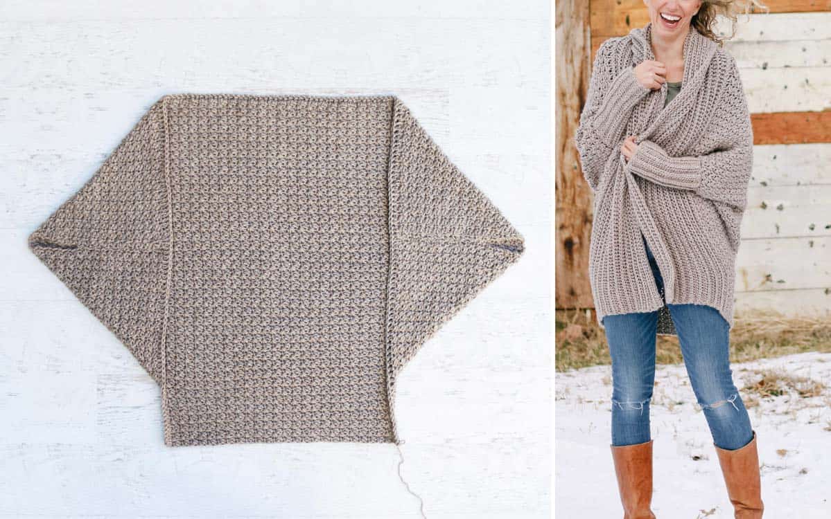 Simple Textured Crochet Sweater - Free Pattern + Video