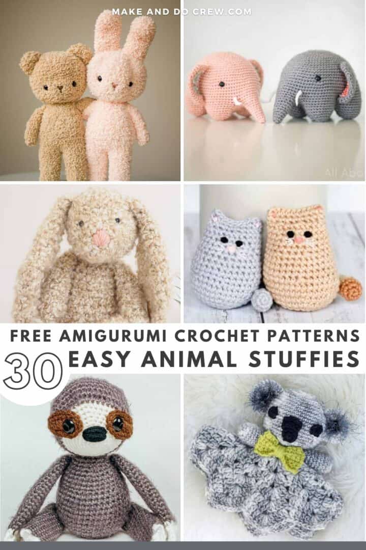 30 Easy Crochet Animal Patterns for Beginners