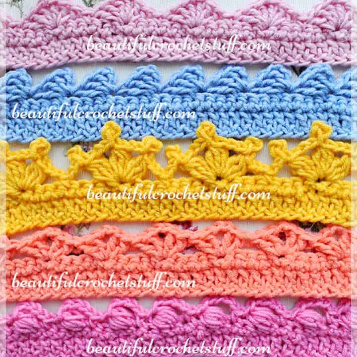 Crochet Edgings and diagrams.  Crochet edging patterns, Crochet borders, Crochet  edging