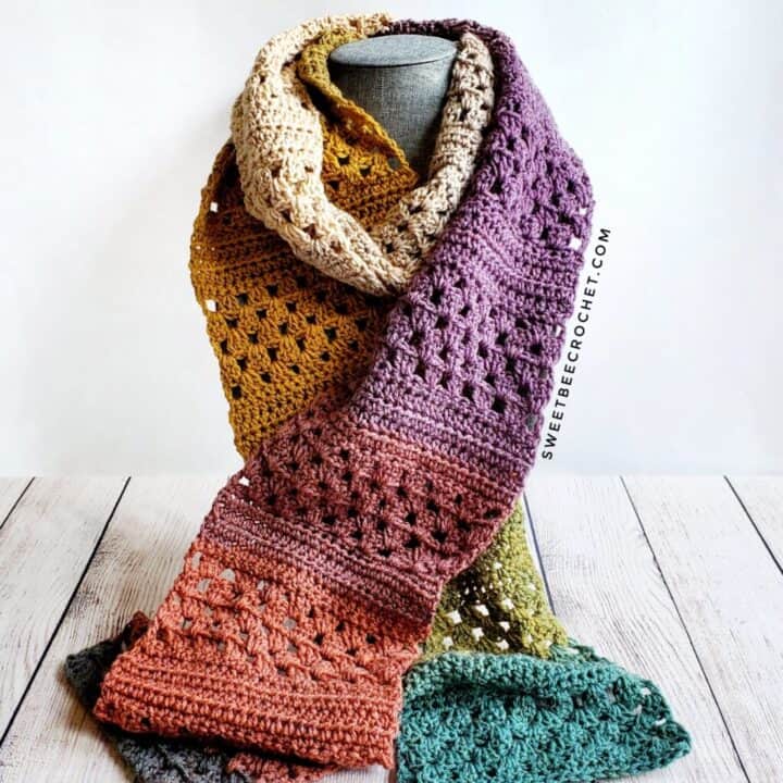 30+ Easy Crochet Scarf Patterns For Beginners - Ideal Me