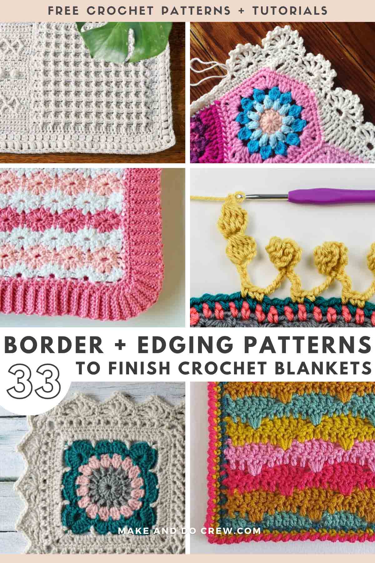 33 Crochet Borders and Edgings for Blankets - Free Patterns