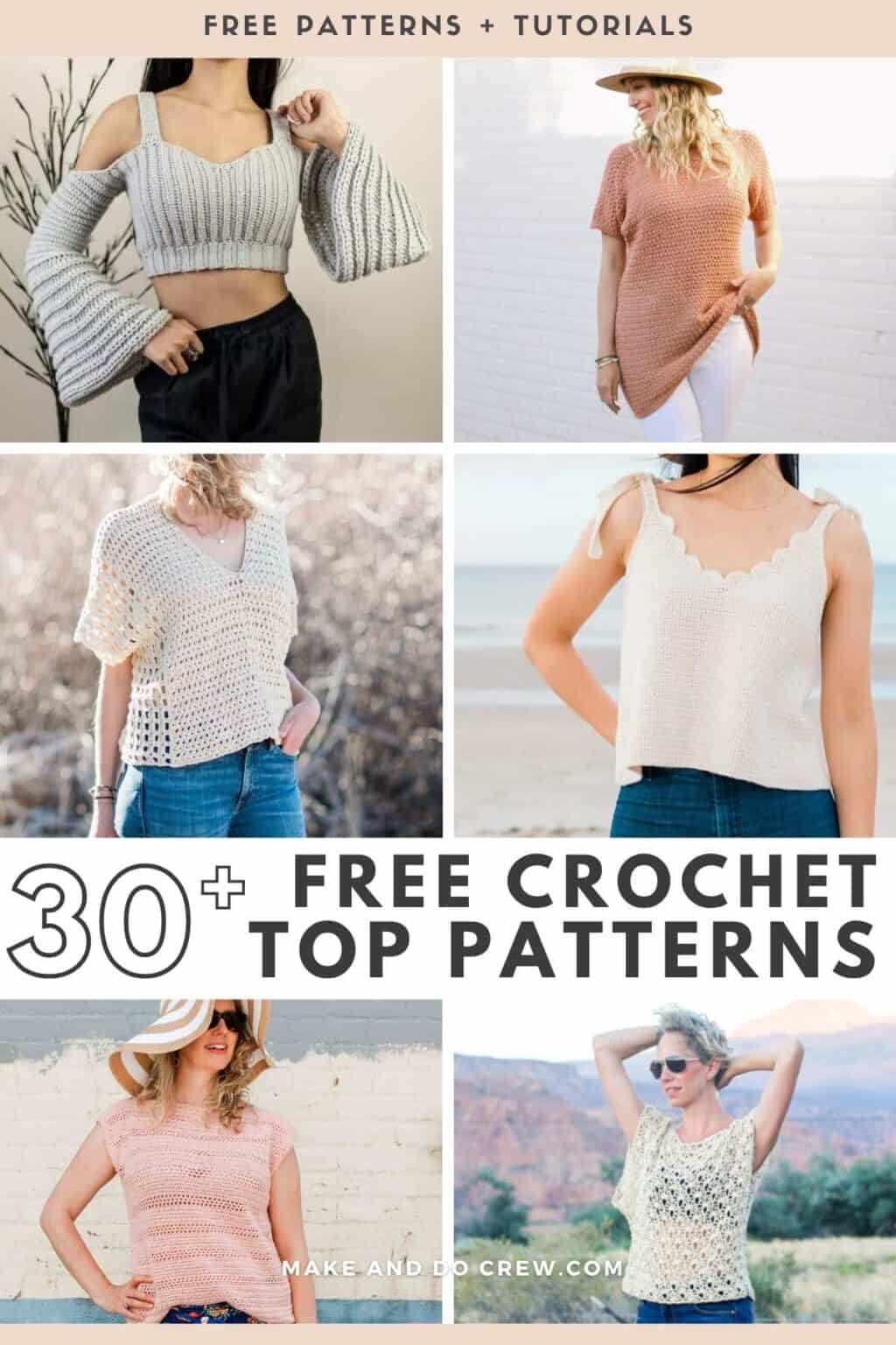 30 Best Crochet Crop Top and Tank Patterns - Make & Do Crew
