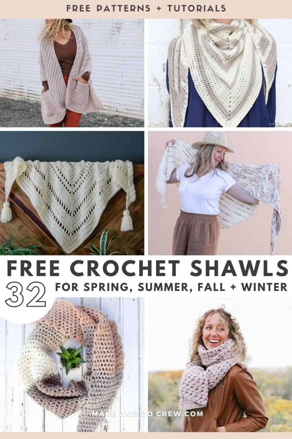 32 Easy, Free Crochet Shawl and Wrap Patterns