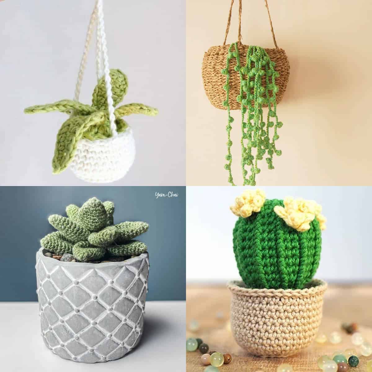 25 Free Crochet Plant, Succulent, and Cactus Patterns