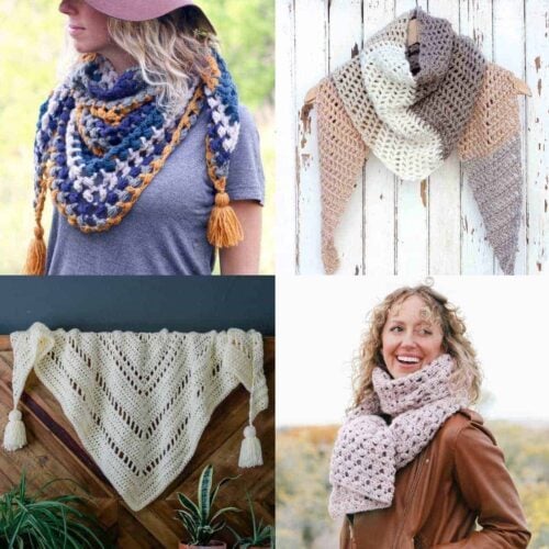 25 Easy Circle + Infinity Scarf Crochet Patterns