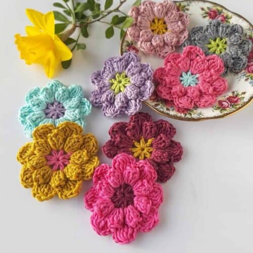 How to Crochet a Flower for Beginners + 33 Easy Patterns