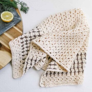 Crochet kitchen towel.