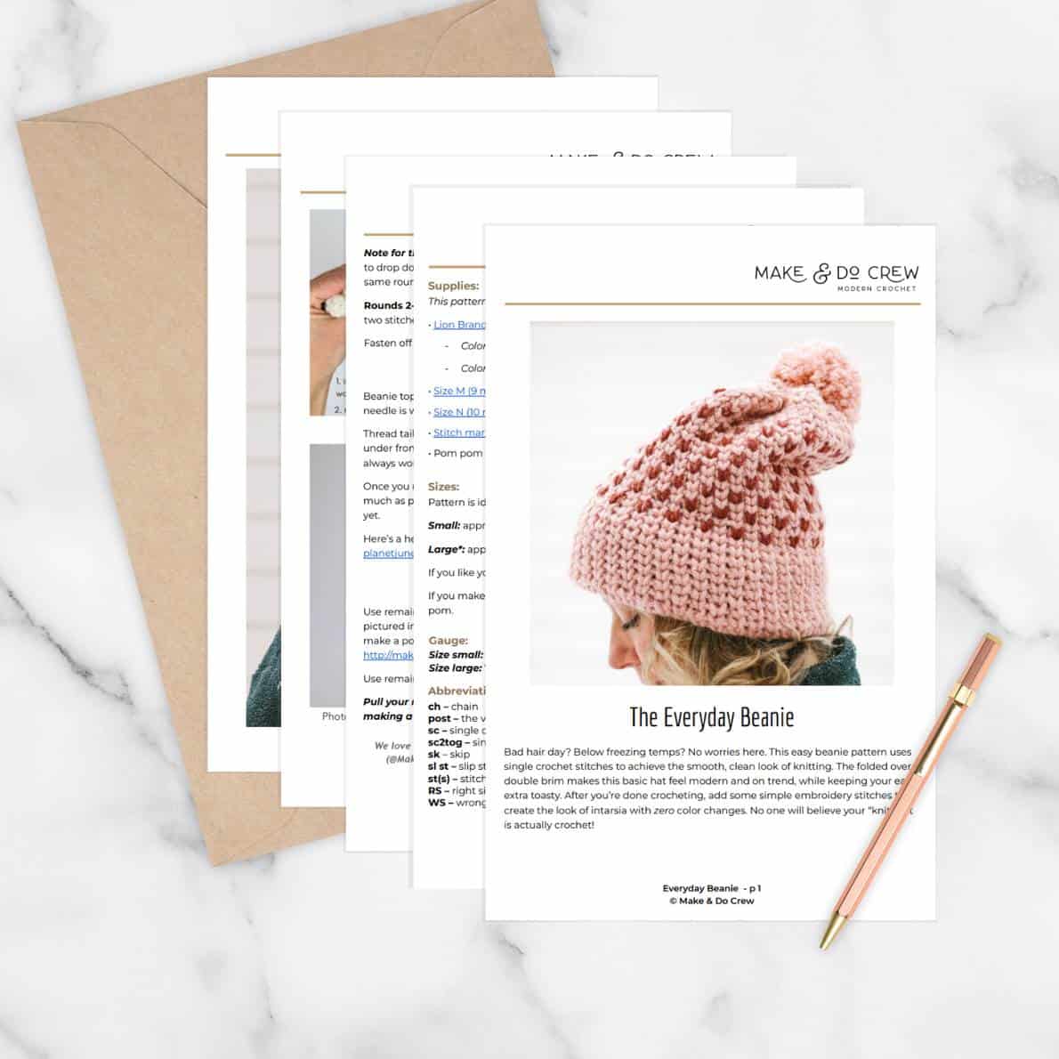 The Easy Beanie (Free PDF Knitting Pattern) — The Knit Mix